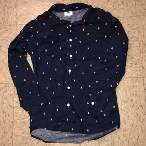 Old navy button boys down shirt